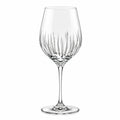 Verre à vin 450 ml en verre transparent taillé style élégant